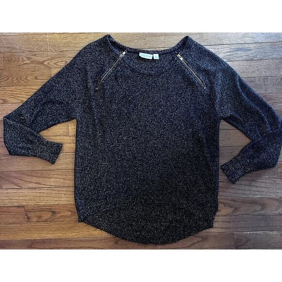 Bisou Bisou Michele Bohout Black Gold Long Sleeve Medium - Picture 1 of 9